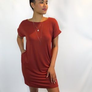 Rust Tshirt Dress